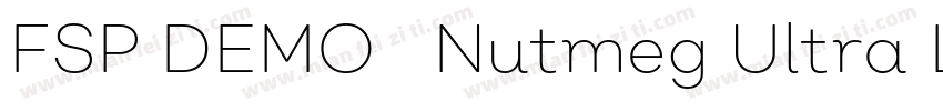 FSP DEMO   Nutmeg Ultra Light字体转换